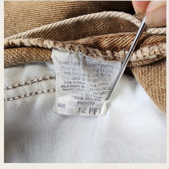Lee Riveted Collection Vintage Tan‎ Jeans | Women’s 12P | 100% Cotton - Picture 11 of 11